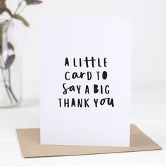 Cute Thank You Quotes, Cute Thank You Cards For Friends, Grateful Cards Handmade, Thank You Cards For Friends, Thank You For Friends, Thank You Birthday Card, A Big Thank You, Thank You Note For Friends, Hand Made Thank You Cards