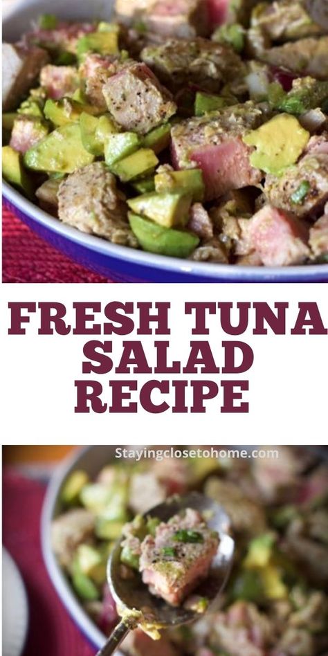 Grilled Tuna Salad, Snack Sani, Grilled Tuna, Fresh Tuna, Food Advice, Tuna Salad Recipe, Lost 100 Pounds, Healthy Food Facts, Quit Drinking