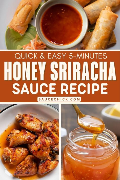 Honey Sriracha Sauce Recipe Honey Siracusa Sauce, Sriracha Honey Sauce, Honey Sauce Recipe, Sriracha Sauce Recipe, Siracha Sauce, Sriracha Recipes, Honey Sriracha Sauce, Homemade Sauce Recipes, Homemade Condiments