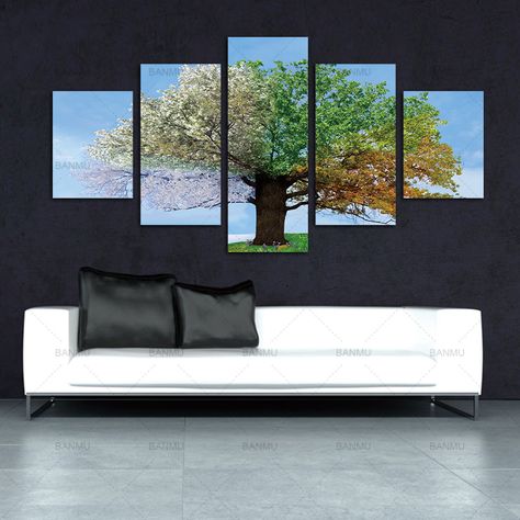 $36.87 - Nice Four Seasons Tree Wall Canvas Painting Art Decoration Picture Prints for Home Living Room Wedding Decration No Frame Gifts - Buy it Now! #canvasprint #canvaspainting #canvasart #wallart #walldecor #walldecoration #homeart #homedecor #homedecoration #modern #home #interior #ideas #style #decor #decorideas Check more at... Four Seasons Tree, Living Room Wedding, Decoration For Ganpati, Multi Picture, Wall Canvas Painting, Online Wall Art, Decorating With Pictures, Wall Art Canvas Painting, Yellow Painting