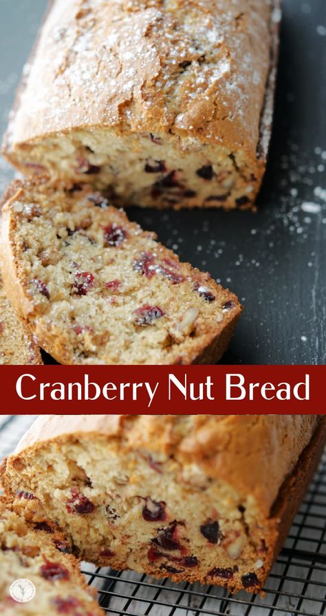 Cranberry Bread With Canned Cranberries, Dried Cranberry Quick Bread, Dried Cranberry Bread Recipes, Walnut Cranberry Bread Recipe, Cranberry Bread With Dried Cranberries, Dried Fruit Bread, Dry Cranberry Recipes, Dried Cherry Bread Recipe, Cranberry Muffins With Dried Cranberries