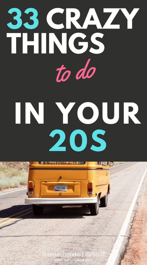 crazy things to do in your 20s 20s Bucket List, Crazy Bucket List, Things To Do With Your Boyfriend, Bucket List Life, Bucket List Ideas, Your 20s, Friends Gif, Adrenaline Rush, Things To Do When Bored