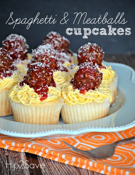 Meatball Cupcakes, April Fools Food, Holy Cannoli, Spaghetti Meatballs, Cupcake Wars, Fun Cakes, Creative Baking, Bakery Ideas, Round Cake