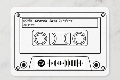 Paper Mixtape Template, Casette Drawings, Casette Tape Drawing, Mixtape Drawing, Casette Tape Tattoo, Cassette Drawing, Graves Into Gardens, Traditional Tattoo Designs, Drawing Cartoon Faces