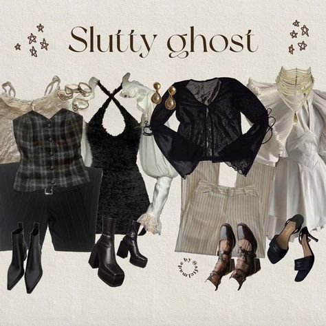 Ghost Core, Big Mansion, Favorite Aesthetic, All Png, Academia Style, Little Ghost, Outfit Collage, Swaggy Outfits, Alternative Outfits