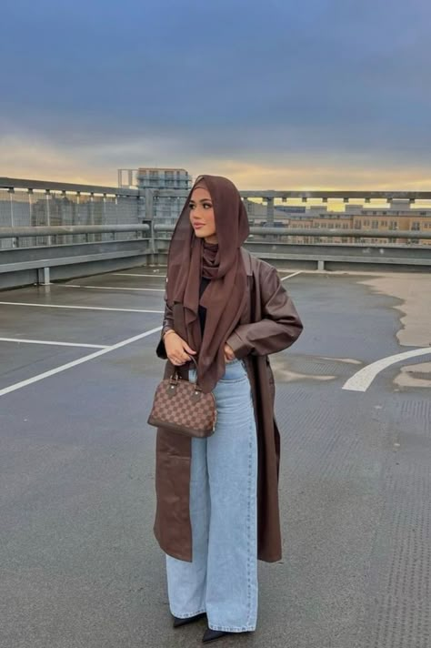 Hijabi Winter Outfits, Hijabi Winter, Hijabi Summer Outfits, Modest Outfits Muslim, Modest Winter Outfits, Outfits Muslim, Hijab Fits, Estilo Hijab, Modest Casual Outfits