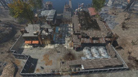 You can't just plant settlements anywhere in "Fallout 4's" massive open-world. There are several areas you can liberate from enemies which turn into settlements: Fallout Settlement, Fallout 4 Settlement Ideas, Fallout 4 Settlement, Apocalypse Landscape, Fallout Cosplay, Base Building, Post Apocalyptic Art, Fallout Game, Gamer Stuff