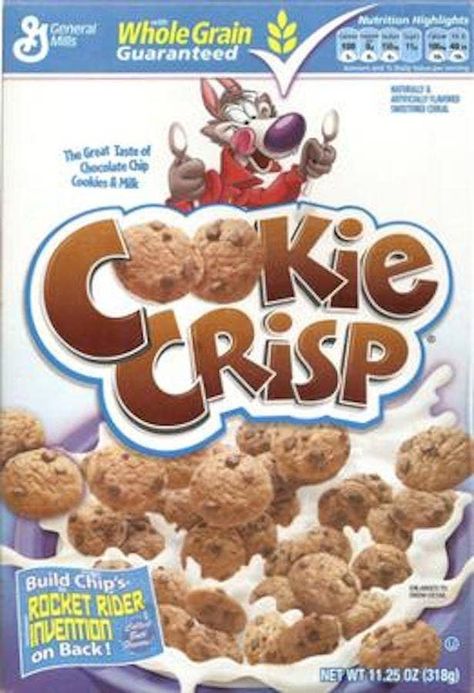 HeY '90s KiDz, After You Snuck These Items Into The Shopping Cart Did Your Mom Say, "Oh What The Heck, Fine"? Childhood Breakfast, Cereal Characters, Cookie Crisp Cereal, Squishy Ideas, Vintage Cereal, Cereal Packaging, Best Cereal, Cereal Cookies, Cereal Brands