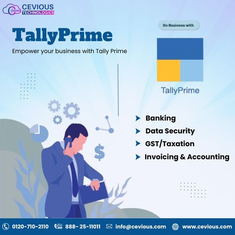 Streamline your business with Tally Prime - The ultimate accounting and ERP software solution. . . #TallyPrime #AccountingSoftware #CeviousTech #ERPSolution #BusinessManagement #ProductivityBoost #TallySolutions #StreamlineYourBusiness #TallySoftware #tally #BusinessAutomation #FinancialManagement Tally Prime, Admissions Poster, Creative Post, Educational Website, Erp Software, Business Automation, Accounting Software, Data Security, Educational Websites