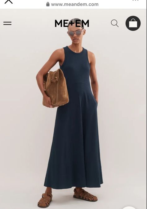 Navy Maxi Dress Outfit, Casual Navy Dress, Navy Blue Dress Outfit, Navy Dress Outfits, Ss24 Fashion, Blue Dress Outfits, Fashion Me, Maxi Dress Outfit, Navy Outfit