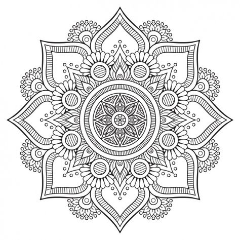 Free #mandala download ~ #freedownload #mandalas #freebies #freevectors Discover thousands of copyright-free vectors. Graphic resources for personal and commercial use. Thousands of new files uploaded daily. Mandala To Color, What Is A Mandala, Mandala Png, Floral Vector, Design Mandala, Mandalas Painting, Mandala Vector, Mandala Designs, Mandalas Drawing