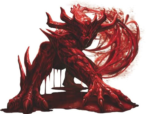 Vampire Character Art, Blood Monster, Blood Mage, Blood Magic, Arte Doodle, Beast Creature, Dragon Rpg, Legends And Myths, Creature Artwork