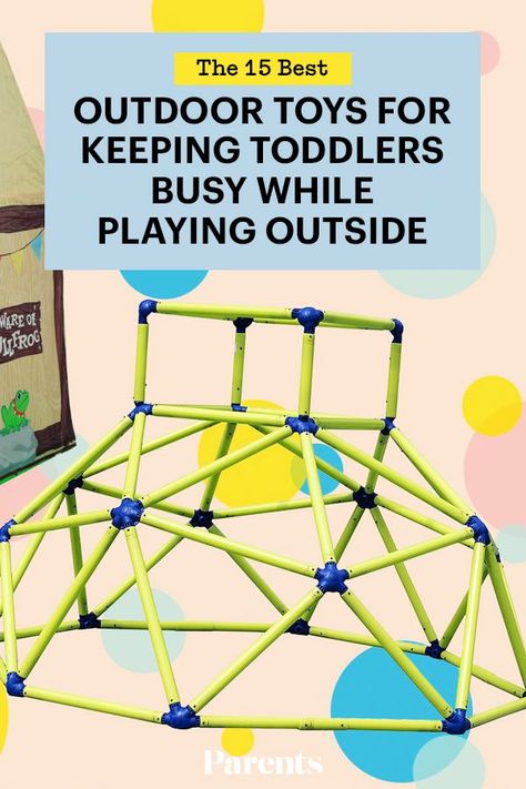 From slides to swings, these fun outdoor toys for toddlers make it way easier to get them to step away from their screens for some fun in the sun. #outdoorfun #outdoortoys #toyguide Outside Toys For Kids Backyards, Backyard Toys For Toddlers, Outdoor Toys For Kids 4-8, Outdoor Toddler Toys, Toddler Outdoor Toys, Outside Toys For Toddlers, Outdoor Play Toys, Kids Outdoor Toys, Best Outdoor Toys