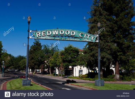 6 September 2010. Welcome sign with slogan Climate Best By Government Test, Redwood City, ‎San Mateo County, CA, USA, Stock Photo. America Images, Redwood City California, 6 September, Redwood City, Sacramento, States Of America, Welcome Sign, United States Of America, Government