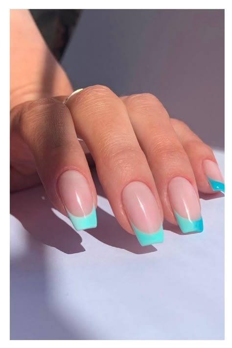 Tiffany Blue Nails, Tiffany Nails, Beach 2023, Unghie Nail Art, Manicure Gel, Classic Nails, Long Acrylic, Acrylic Nails Coffin Short, Short Acrylic Nails Designs