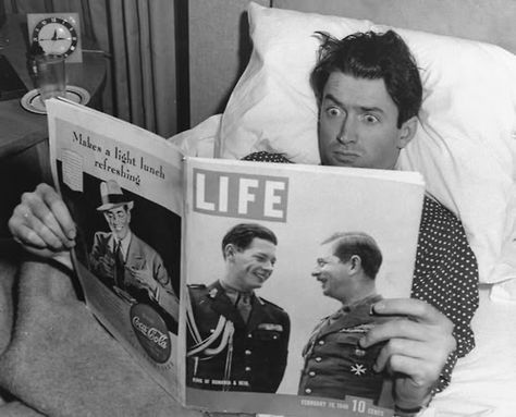 Celebrities Reading, Old Hollywood Actors, People Reading, James Stewart, A Wonderful Life, Katharine Hepburn, Old Hollywood Stars, Glory Days, Wonderful Life