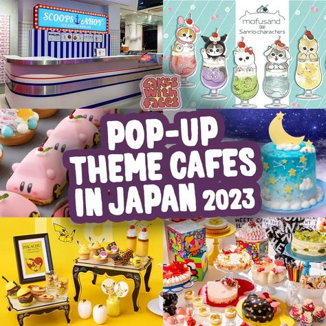 A listing of limited time, themed cafes in Tokyo and around Japan. It'll be updated regularly! https://www.cakeswithfaces.co.uk/japan/pop-up-theme-cafes-japan-2023/ #japan #tokyo #kawaii Themed Cafes In Tokyo, Themed Cafes In Japan, Sleepy Pokemon, Japan Cruise, Cafes In Japan, Cakes With Faces, Cafes In Tokyo, Japan Cafe, Tokyo Cafe