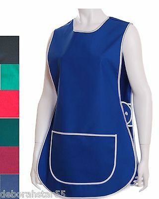 Plain Tabbard. Navy Blue, Blue, Black, White, Red, Bottle Green, Burgandy, Green. WMS: UK 8-10. WX: UK 12-14. OS: UK 16-18. XOS: UK 20-22. XXOS: UK 24-2. Tabard Apron, Salon Apparel, Cleaning Apron, Vintage Apron Pattern, Apron Pattern Free, Cobbler Aprons, Restaurant Uniforms, Work Apron, Apron Sewing Pattern