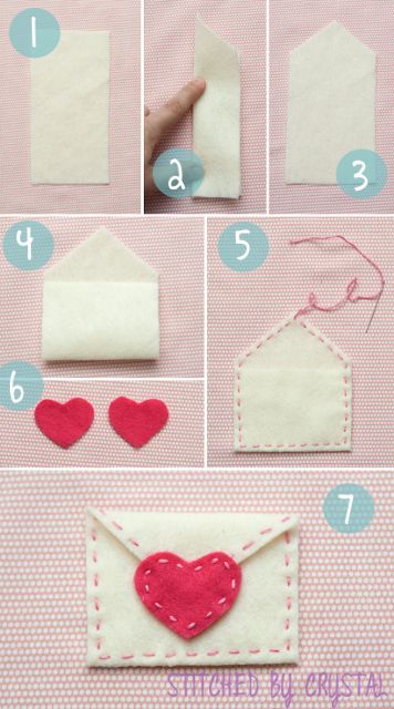 Valentine Envelopes, Felt Valentine, Pinterest Valentines, Felt Envelope, Valentines Envelopes, Diy Valentine's Day Decorations, Diy Valentines Decorations, Valentine Projects, Diy Valentine