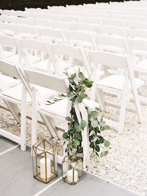 Lantern Decor Wedding, Greenery Wedding Decor, Rustic Wedding Decorations, Wedding Aisle Decorations, Wedding Lanterns, Eucalyptus Wedding, Aisle Decor, Handwritten Notes, Mod Wedding