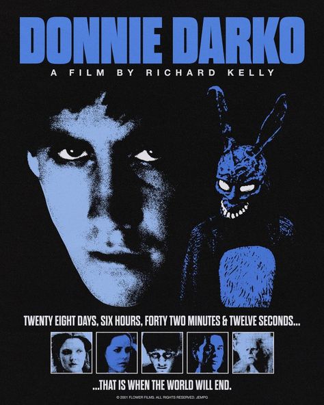 2001 Poster, Donnie Darko Movie, Flower Film, College Poster, Film Posters Art, Trash Art, Donnie Darko, Horror Posters, Movie Poster Wall