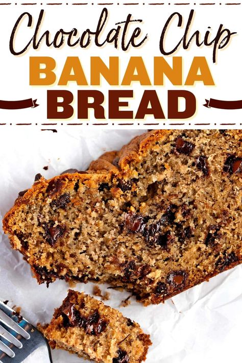 Easy Chocolate Chip Banana Bread, Berry Banana Bread, Chocolate Chip Banana Bread Recipe, Chocolate Banana Cake, Chocolate Chip Banana, Overripe Bananas, Best Banana Bread, Chocolate Chip Banana Bread, Best Comfort Food