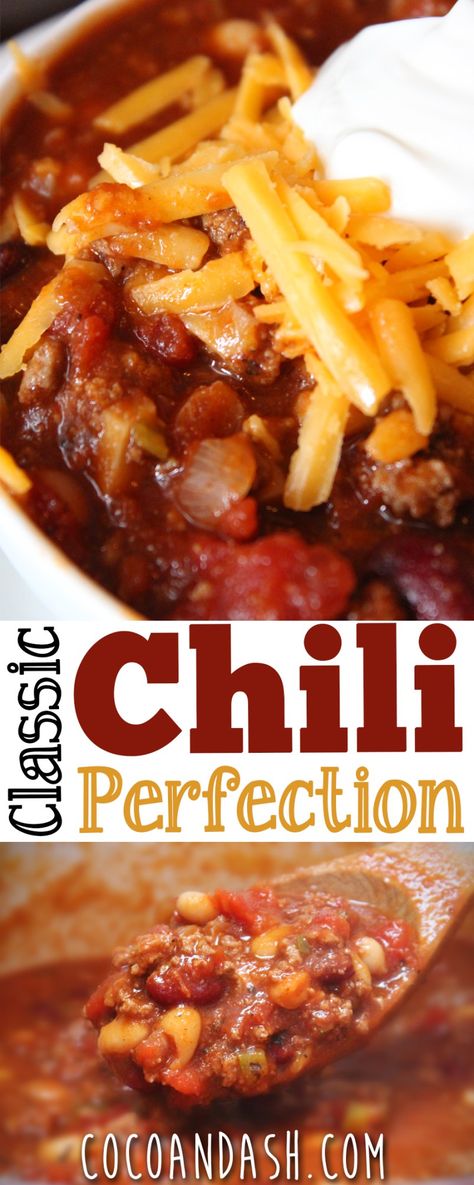 Classic Chili Perfection The Best Chili Recipe, Classic Chili Recipe, The Best Chili, Classic Chili, Best Chili, Best Chili Recipe, Chilli Recipes, Smen, Chili Recipe