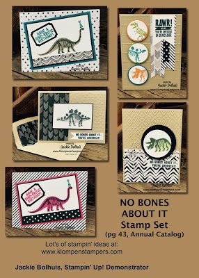 Lots of cards using No Bones About It stamp set! Klompen Stampers, Jackie Bolhuis, Dinosaur Stamps, Quick And Easy Cards, No Bones About It, Kids Stamps, Dinosaur Cards, Easy Cards, Birthday Cards For Boys