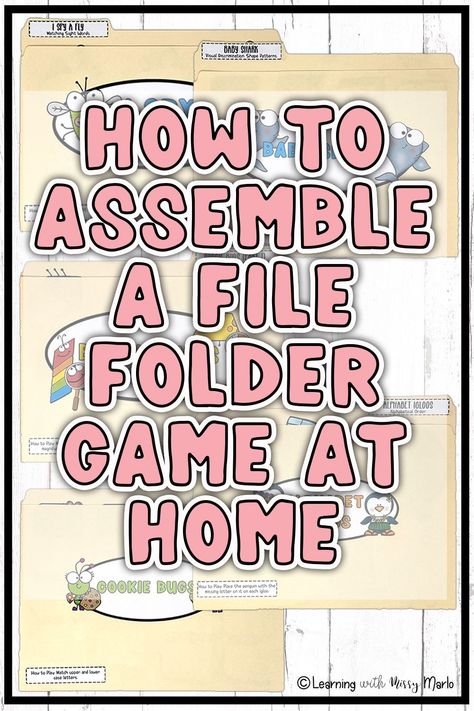 File Folder Games For Kindergarten, Folder Games For Toddlers, File Folder Games Free, Classroom Decor Art, File Folder Games Preschool, Printable Folder, First Grade Homeschool, Folder Activities, Ab Patterns