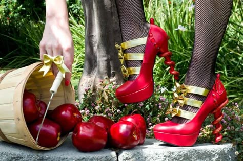 #DIY Apple White Heels Cerise Hood, The Fairest Of Them All, Lizzie Hearts, Best Friend Forever, Artwork Gallery, Fairest Of Them All, Mirror Mirror On The Wall, Fantastic Shoes, Apple White