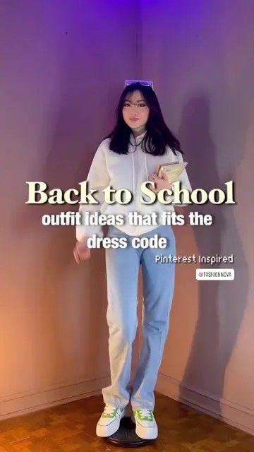 Outfit for face to face back to school Back To School Outfit Ideas, School Outfit Ideas, Simple Outfits For School, Back To School Outfit, Casual College Outfits, Trendy Outfits For Teens, Everyday Fashion Outfits, Casual School Outfits, Casual Day Outfits