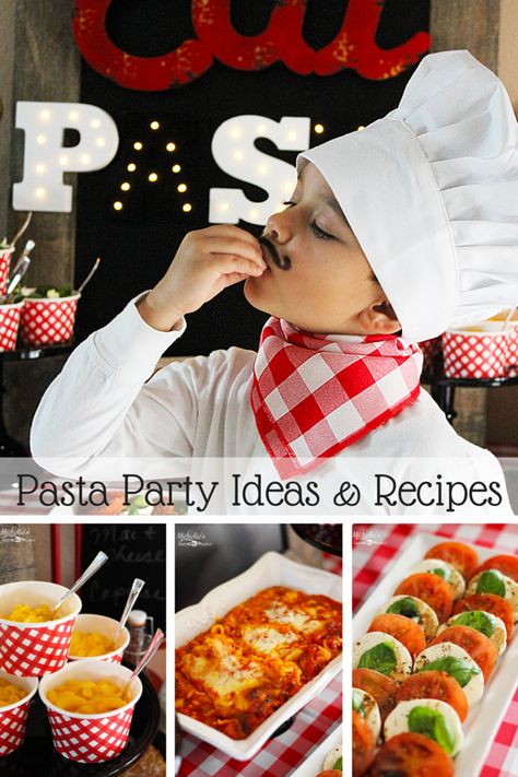 A fun and easy Pasta Party by Michelle's Party Plan-It complete with two easy side salad recipes! It's delizioso! ‪#‎STOUFFERSGOODNESS‬ ‪#‎ad‬ Halloween Themed Pasta, Easy Side Salad Recipes, Pasta Party Ideas, Halloween Pasta Salad, Themed Dinner Ideas, Italy Party Theme, Little Italy Party, Italian Food Party, Italian Party Decorations