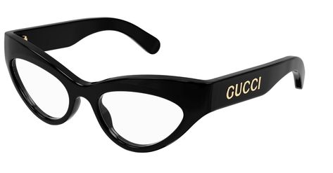 Gucci GG1295O 001 Black Extreme Cat Eye Women's Eyeglasses. Frame Details: Model    Gucci GG1295O 001 Lens Color Clear Lens Effect N/A Front Color   Black Temple Color     Black Measurements 53/19/135 RX- Able Yes Comes With Authentic Case, And Cleaning Cloth For Gucci GG1295O Eyeglasses. Gucci Eyeglasses, Gucci Glasses, Eye Prescription, Eyewear Trends, Fashion Eye Glasses, Gucci Eyewear, Italian Craftsmanship, Designer Eyeglasses, Optical Glasses