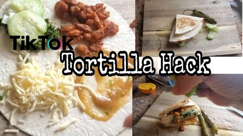 Try my version of this tortilla hack Tortilla Trend, Tortilla Hack, Youtube Recipes, Tik Tok