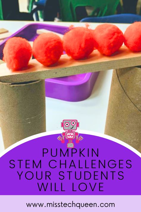 Pumpkins and STEM the perfect fall activity to keep your kids engaged and learning. Perfect for your elementary classroom or STEM lab.  Your students will love these fall challenges and projects that will get them thinking and doing. Great connections for pumpkin based books too!   #STEM " Fall Stem Kindergarten, Stem Pumpkin Activities Preschool, Pumpkin Stem Kindergarten, Stem Fall Activities Elementary, October Stem Activities Elementary, Pumpkin Stem Activities Preschool, Fall Stem Activities Elementary, Fall Stem Activities Preschool, Halloween Stem Activities For Kids