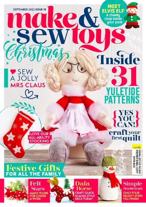 Sewing Magazines | Forum | Cross Stitch | Free Patterns | Sew Magazine Make And Sew Toys Magazine, Sew Magazine Free Pattern, Pretty Toys Patterns, Sew Toys, Boy Sewing, Spring Craft, Sewing Magazines, Handmade Wardrobe, Diy Sewing Pattern