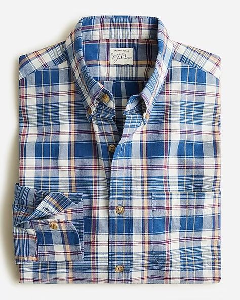 Men's Madras Casual Shirts | J.Crew Indian City, Madras Shirt, Men's Casual Shirts, Flannel Shirts, Plaid Flannel Shirt, Market Research, 17th Century, Plaid Flannel, Chennai