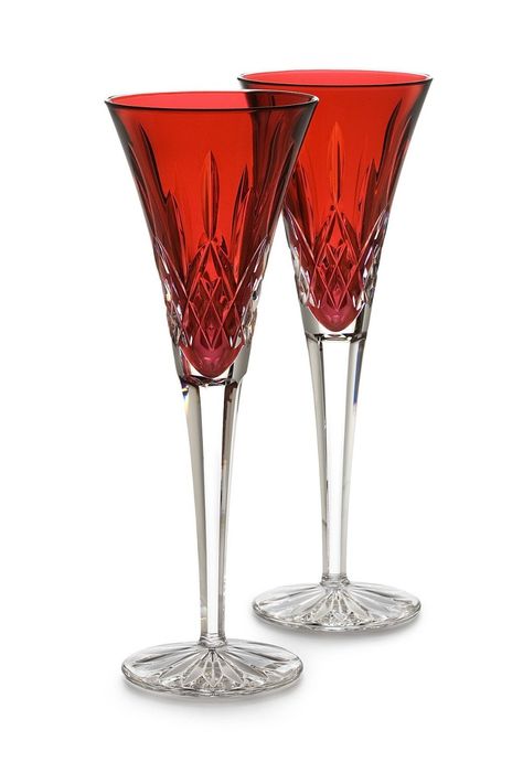 Waterford Crystal Lismore, Champagne Toasting Flutes, Waterford Lismore, Red Champagne, Champagne Flute Set, Toasting Flutes, Crystal Champagne, Crystal Glassware, Waterford Crystal