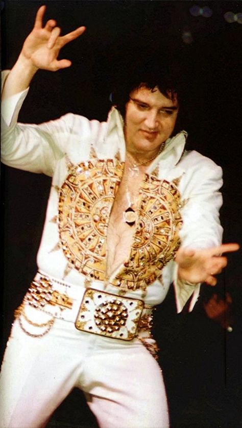 Elvis - THE "FINAL CURTAIN" ~ "THE FINAL SHOW" 26th June 1977 - INDIANAPOLIS "MARKET SQUARE ARENA" Elvis Presley Last Concert, Elvis Presley 1977, Elvis Presley Concerts, Aztec Sun, Elvis Jumpsuits, King Elvis Presley, Elvis In Concert, Rock & Roll, Elvis Presley Pictures