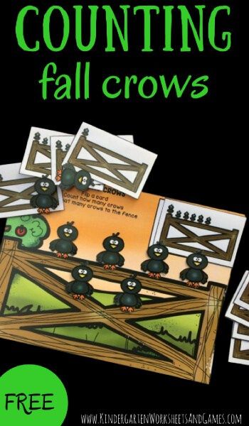 November Preschool, Autumn Projects, Sped Math, Free Printables For Kids, Fall Lesson Plans, Thanksgiving Week, Counting Crows, Fall Lessons, Apple Activities