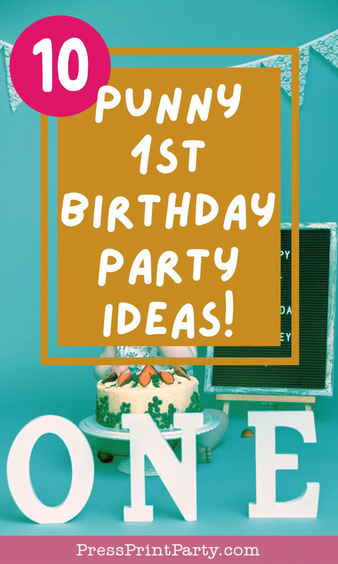 Celebrate your little one's big day with these Punny 1st Birthday Party Ideas! Perfect for both girls and boys, these creative party themes, decorations, and party favors are filled with sweet puns and funny touches. From "wild one" themes to clever wordplay, these ideas are perfect for making your child's first birthday unforgettable. Get inspired with these fun and unique party ideas! by Press Print Party! 1st Birthday Pun Themes, The Fresh One Birthday Party, One Year Old Birthday Theme Ideas, Cheese Themed Birthday Party, Food Themed First Birthday Party, First Birthday Pun Themes, Funny 1st Birthday Theme, Unique First Birthday, Gender Neutral First Birthday Theme