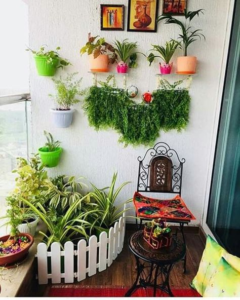 Balcony Decor Ideas 2022 Balcony Makeover Ideas, Small Balcony Makeover, Terrace Decoration, Indian Balcony, Balcony Decor Ideas, Balcony Makeover, Small Bedroom Layout, Gardening Decor, Modern Cupboard