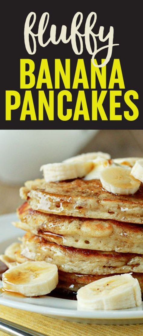 Dairy Free Pancake Recipe, Fluffy Banana Pancakes, Dairy Free Pancakes, Savory Cakes, Banana Pancakes Recipe, Dairy Free Options, Banana Pancakes, Savoury Cake, Pancake Recipe