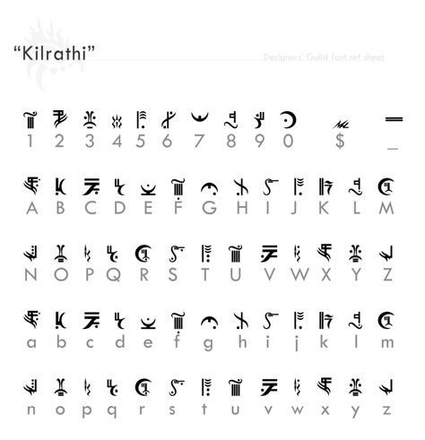 'Kilrathi' font reference by Designers-Guild on DeviantArt Fictional Languages, Words In Other Languages, Star Wars Ring, Ancient Alphabets, Different Alphabets, Alphabet Code, Alphabet Symbols, Ref Sheet, Coding Languages