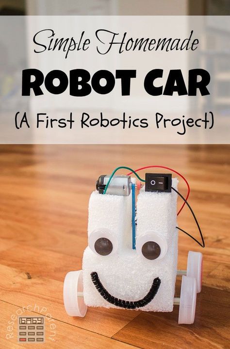 Homemade Robot, Vetenskapliga Experiment, Robot Project, Crafts Simple, Experiment For Kids, Robotics Projects, Kid Experiments, Project For Kids, Fair Projects