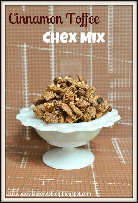 Cinnamon Toffee Chex Mix Cinnamon Toffee Chex Mix http://backforsecondsblog.com #recipe #chex #toffee Ultimate Chex Mix Recipe, Sweet Snack Mix Recipes, Savory Chex Mix Recipes, Ranch Chex, Chex Mix Recipes Sweet, Sweet Snack Mix, Chex Recipes, Sweet Chex Mix, Sweet Chex