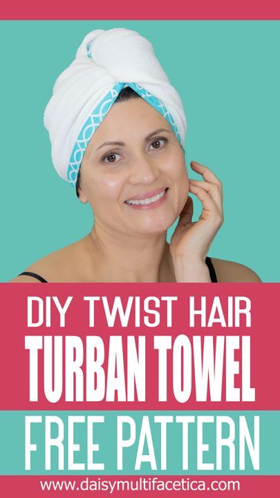 Towel Turban Diy, Hair Towel Tutorial, Hair Towel Pattern, Hair Turban Tutorial, How To Make Turban, Hair Turban Towel, Turban Diy, Hair Towel Turban, Turban Towel