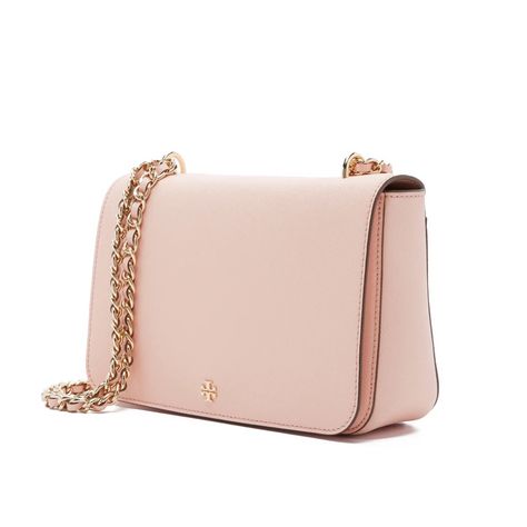 Tory Burch Robinson Crossbody Bag In Pale Apricot. Style Number 11169702 / 228, Sold Out/Discontinued. Nwt. Pink Tory Burch Purse, Tory Burch Purse, Tory Burch Robinson, Tory Burch Bags, Tory Burch Bag, Apricot, Tory Burch, Crossbody Bag, Bag Lady