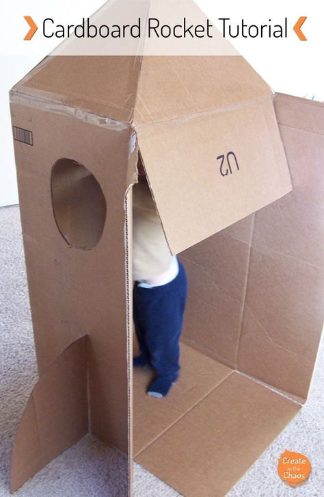 Diy Box Rocket Ship, How To Build A Rocket Ship Out Of Cardboard, How To Build A Spaceship, How To Make A Spaceship Out Of Cardboard, Rocket Ship Box Diy, Rocket Ship Diy Cardboard Boxes, Diy Rocket Ship Cardboard Space Party, Rocket Ship Out Of Boxes, How To Make A Rocket Ship Out Of Boxes