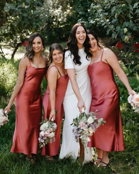 Bridesmaid Dresses Cranberry, Red Bridesmaids Dresses, Rose Soft, Red Bridesmaids, Hello May, Pinkish Red, Raspberry Color, Favourite Colour, In The Meantime